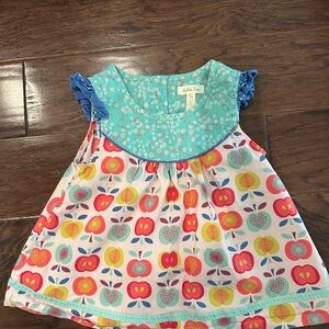 Matilda Jane top with apple Pattern